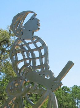 allegorical sculpture, historical sculptures, monumental sculpture, outdoor metal sculpture, metal sculpture garden, Brookgreen Gardens