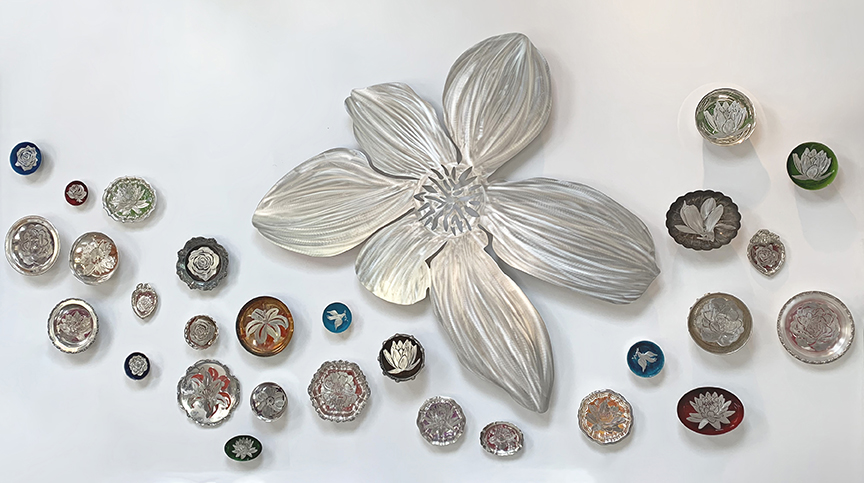 Steel Magnolia Sculpture