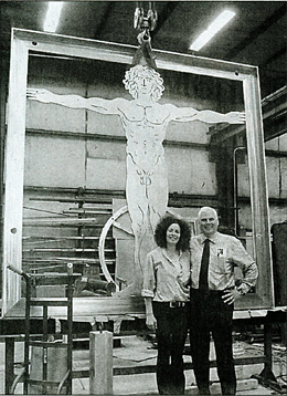 Vitruvian Man Sculpture